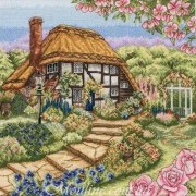Набір для вишивання "Котедж с трояндами (Rose Cottage)" ANCHOR PCE944